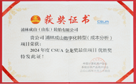 精准把控成本，驱动智能升级 pg电子官网成本分析项目荣获CSUA金龙优胜奖
